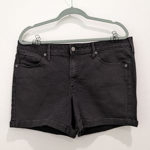 Mossimo 18 High Rise Black Shorts